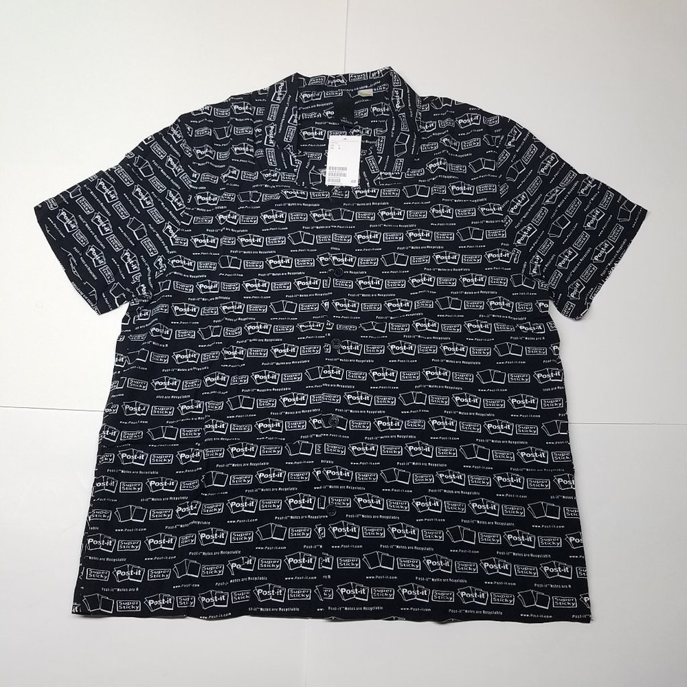 POST-It Note Button-Up Shirt | Adult Large L